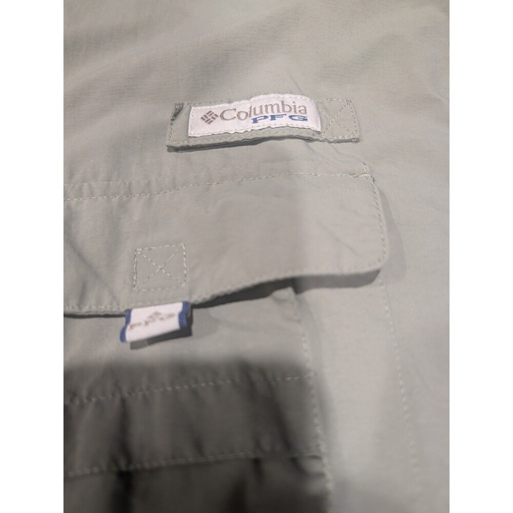 Men's XL Columbia Sportswear Fishing Shirt PFG Short Sleeve Nylon Vented - Picture 5 of 5
